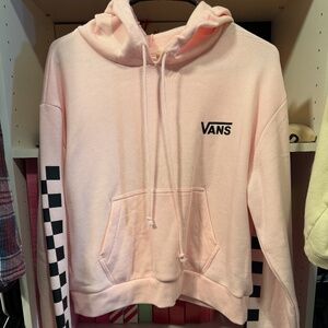 VANS light pink cropped hoodie